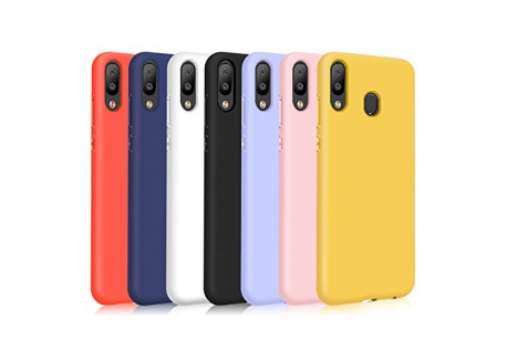 TVVT Compatible avec 7X Coque Samsung Galaxy A20e, Étui Couleur Unie Silicone Ultra Mince Lumière Flexible Souple TPU Anti-Ch