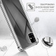 Leathlux Coque Compatible avec Samsung Galaxy A71 Transparente avec 3 Verre trempé Protection écran Film, Souple Silicone Étu