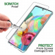 QHOHQ Coque pour Samsung Galaxy A71 + 2 Pièces Verre Trempé, Transparent Ultra Mince Anti Rayures Silicone TPU