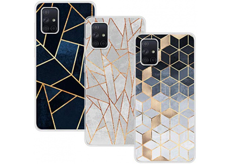 3*Coque Samsung Galaxy A71 4G [No pour 5G] ,TPU Silicone Souple [Anti Choc][Anti Rayures],Transparent Case Ultra Mince Gel Do