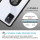 DOSNTO Coque pour Samsung Galaxy A71 Antichoc Protecteur Case avec Anneau Support, Transparente Silicone Bumper Housse TPU PC