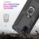 LeYi Coque pour Samsung Galaxy A41 avec [2 Pièces] Verre Trempé Anneau Support, Double Couche Renforcée Défense Bumper TPU Si