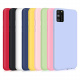 TVVT 9X Coque pour Samsung Galaxy A41, Étui Couleur Unie Silicone Ultra Mince Lumière Flexible Souple TPU Housse - Noir, Bleu
