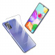 Oududianzi -9X Coque pour Samsung Galaxy A41, [Rainbow Series] Housse Souple Mat en Silicone TPU [ Transparent + Noir + Rose 