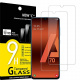 NEWC Lot de 2, Verre Trempé Compatible avec Samsung Galaxy A70,Film Protection écran sans Bulles dair Ultra Résistant  0,33