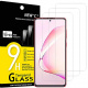 NEWC Lot de 3, Verre Trempé Compatible avec Samsung Galaxy S10 Lite, Note 10 Lite, Film Protection écran Ultra Résistant  0,