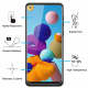 NEWC Lot de 2, Verre Trempé Compatible avec Samsung Galaxy A21, Film Protection écran Ultra Résistant  0,33mm HD Ultra Trans