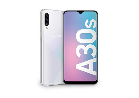 SAMSUNG Galaxy A30s Smartphone Portable débloqué 4Go de RAM / 64Go Double Sim Blanc