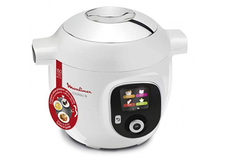 Moulinex Multicuiseur Intelligent Cookeo+ 6L 6 Modes de Cuisson 150 Recettes Préprogrammées Jusquà 6 Personnes Blanc CE85111