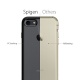 Coque iPhone 8, Coque iPhone 7 / 8, Spigen® [Ultra Hybrid 2eme generation] AIR CUSHION [Noir] Clear back panel + TPU bumper Coqu