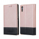 Cadorabo Coque pour Sony Xperia XZ/XZs en Rose Noir - Housse Protection avec Fermoire Magnétique, Stand Horizontal et Fente C