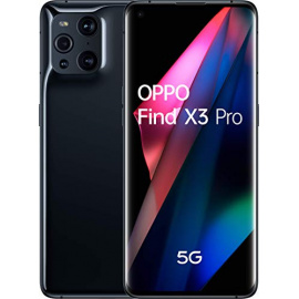 OPPO Find X3 Pro Noir - Smartphone 5G Débloqué - Téléphone 5G 256 Go - 12 Go de RAM - Écran 120 Hz - Batterie 4500 mAh - Quad