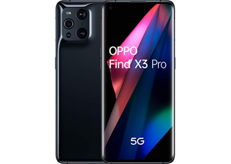 OPPO Find X3 Pro Noir - Smartphone 5G Débloqué - Téléphone 5G 256 Go - 12 Go de RAM - Écran 120 Hz - Batterie 4500 mAh - Quad