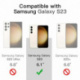 JETech Coque pour Samsung Galaxy S23 5G 6,1 Pouces, Anti-Jaunissement Étui de Protection Antichoc, Anti-Rayures Dos PC Dur  T