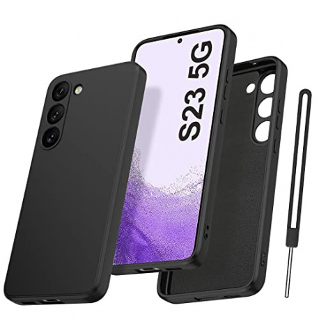 Qasyfanc Coque Protection Caméra pour Samsung Galaxy S23, Coque Samsung S23 5G Silicone Housse de Protection Antichoc, Mince,