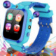 Vannico Montre Connectée Enfant Fille Garçon avec Appareils 2 Photo, Smartwatch Enfant 24 Jeux Musique Pédomètre Calories Rév