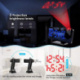 TAKRINK Reveil Projecteur Plafond, Radio Réveil Projection Plafond, avec Ecran Miroir 7.5 Pouces, Température Port de USB, Do