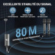TONOR Micro sans Fil, Microphone sans Fil Rechargeable Professionnel, Micro Dynamique sans Fil en Métal 2x100 UHF pour Karaok