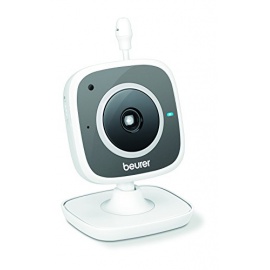 Beurer BY 88 Video de surveillance WiFi pour Smartphone Tablette PC Gris/Blanc