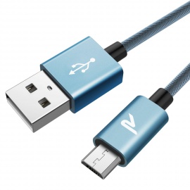 Câble USB Nylon en Filet 2.4A Samsung, HTC, Nexus,LG, Motorola, Huawei, Kindle