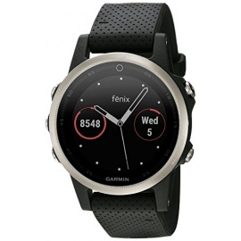 Garmin - Fēnix 5S Silver avec Bracelet Noir - Montre GPS Multisports Outdoor