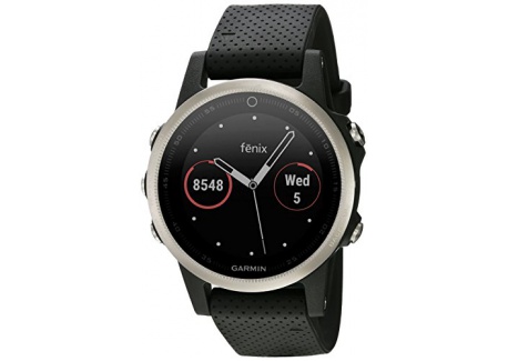 Garmin - Fēnix 5S Silver avec Bracelet Noir - Montre GPS Multisports Outdoor