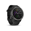 Garmin Vivoactive 3 - Montre Connectée de Sport avec GPS et Cardio Poignet - Gris avec Bracelet Noir