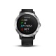 Garmin Vivoactive 3 - Montre Connectée de Sport avec GPS et Cardio Poignet - Silver avec Bracelet Noir