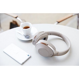 Sony MDR-1000X Casque sans fil Bluetooth réduction de bruit Hi-Res - Champagne