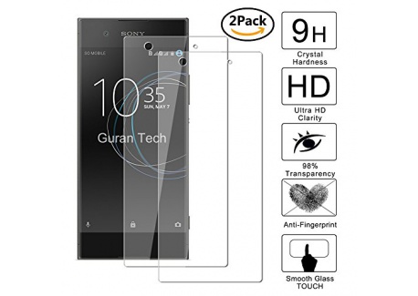 [2 Pack] Guran® Glass Protector pour Sony Xperia XA1 Smartphone Screen Verre Trempé Protecteur d'écran Résistant aux éraflures