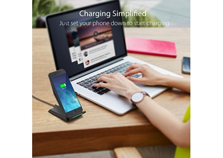 Chargeur Rapide Sans Fil,CHOETECH Qi Chargeur Station QC2.0 Chargeur à Induction Pour Galaxy note 8/ s8/s8 plus/ S7 Edge / S6 Ed