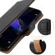 Coque Huawei P8 Lite 2017, HOOMIL Housse en Cuir Premium Flip Case Portefeuille Etui pour Huawei P8 Lite 2017 (H3175, Noir)