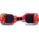 Cool&Fun Self Balance Scooter 6,5 pouces Smart Skateboard Auto Électrique Gyropode de Boutique GyroGeek( Rouge, Motif Bonheur )