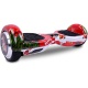 Cool&Fun Self Balance Scooter 6,5 pouces Smart Skateboard Auto Électrique Gyropode de Boutique GyroGeek( Rouge, Motif Bonheur )