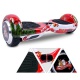 Cool&Fun Self Balance Scooter 6,5 pouces Smart Skateboard Auto Électrique Gyropode de Boutique GyroGeek( Rouge, Motif Bonheur )