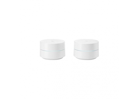 Google Wifi Pack de 2 Routeurs sans Fil Bluetooth Blanc