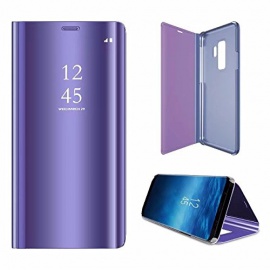 Sycode Miroir Coque pour Galaxy S9,Flip Case pour Galaxy S9,Coin Complet Protecteur Portefeuille étui pour Galaxy S9,Luxe élégan