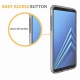 Buyus Coque Gel Samsung Galaxy A8 (2018) (5.6" Pouces), Coque 360 Degres Protection INTEGRAL Anti Choc, Etui Ultra Mince Transpa