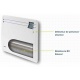 Radiateur millenium smart ecocontrol - vertical - 1000w - noirot