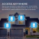 Intelligente PriseWiFi,Prise Connectée Intelligente WiFi Prise Compatible avec Android iOS Alexa Prises Télécommandées Prise Cou