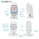 FLOUREON Moniteur Bébé sans Fil 2.4GHz Babyphone Écran LCD 2.0 Pouces Babyphone avec Caméra Vision Nocturne Grand Angle de Vu