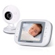 FLOUREON Moniteur Bébé sans Fil 2.4GHz Babyphone Écran LCD 2.0 Pouces Babyphone avec Caméra Vision Nocturne Grand Angle de Vu