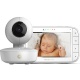 Motorola MBP 48 - Babyphone vidéo avec grand écran 5.0", éco mode, vision nocturne et capteur de la température ambiante, cou