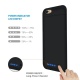 Coque Batterie Externe Rechargeable iPhone 6/6S - 3200mAh Chargeur Batterie de Secours Portable Coque de Protection Ultra Min
