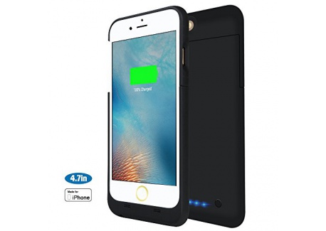 Coque Batterie Externe Rechargeable iPhone 6/6S - 3200mAh Chargeur Batterie de Secours Portable Coque de Protection Ultra Min