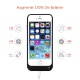 himaly Coque Batterie pour iPhone 5 5S 5C Se 4200mAh Coques dalimentation Externe de Secours Rechargeable avec Support Noir 