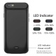 Coque Batterie pour iPhone 6/6s [avec 2 Protection écran Verre trempé],PEMOTech 5000mAh Chargeur Portable Batterie Externe Pu
