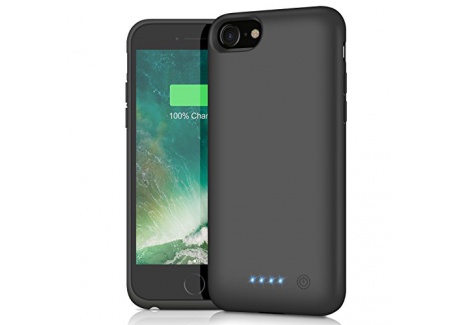 Coque Batterie pour iPhone 6/6S/7/8, Kilponen [6000mAh] Rechargeable Chargeur Batterie Externe Mince Power Bank Portable Étui