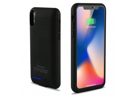 Xnuoyo Coque Batterie Ultra Fin Étui Housse avec Batterie Externe Rechargeable 4000mAh Li-polymère, Portable Chargeur Batteri