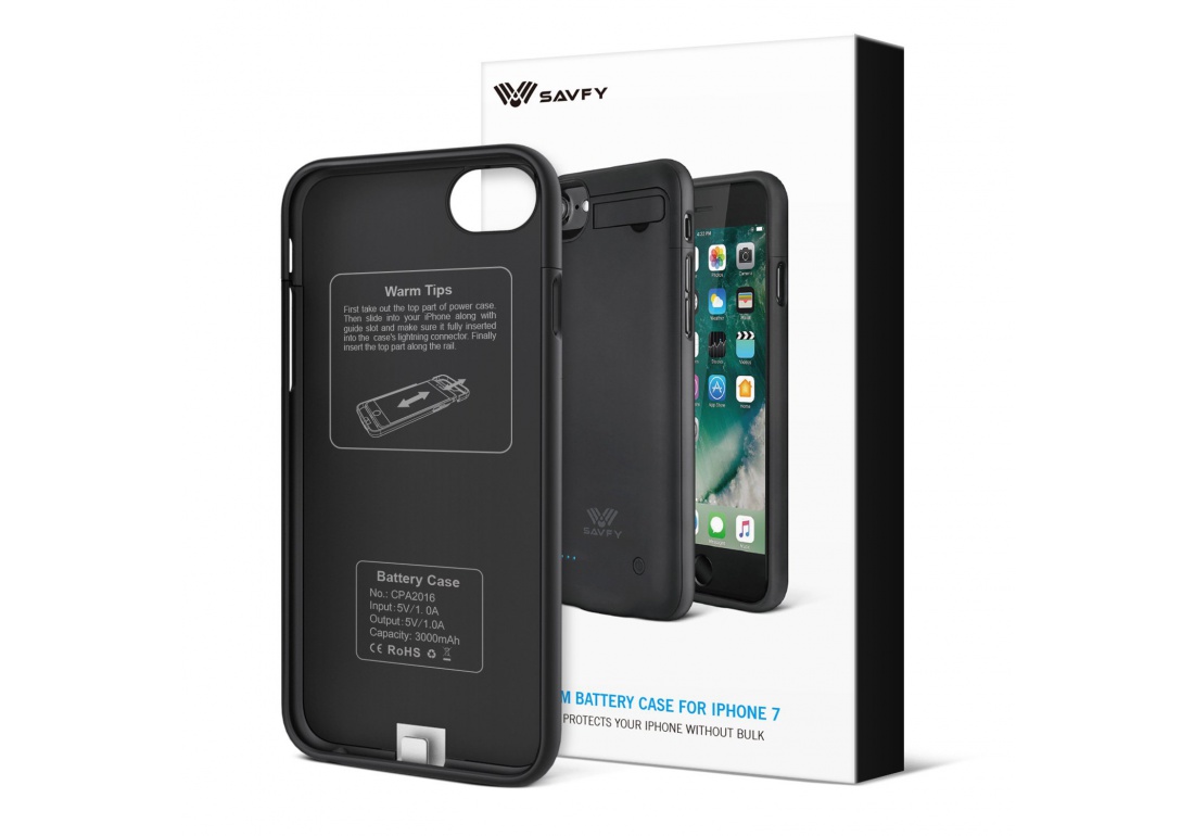 Coque Batterie iPhone 7 SAVFY Batterie Externe iPhone 7 ...